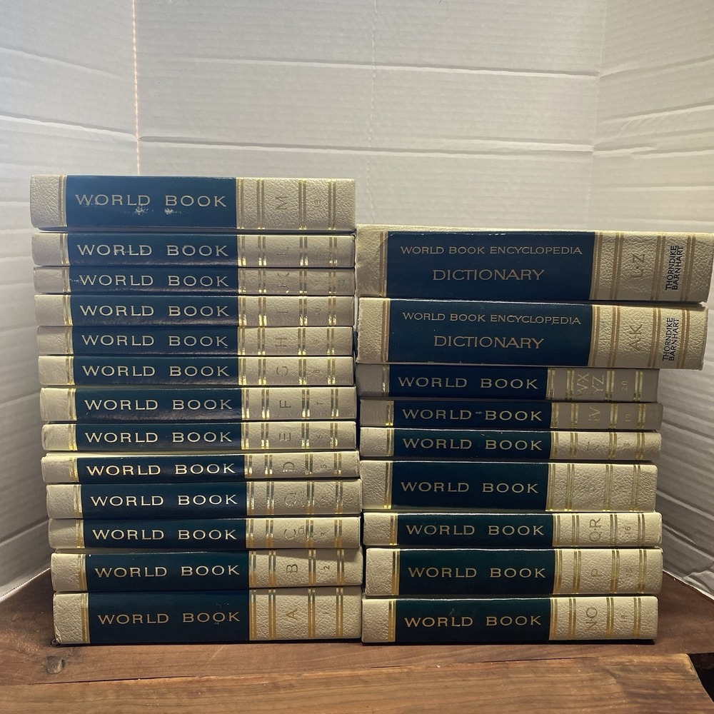 World Book Encyclopedia 20 Volume Set 1971 Issue Plus Dictionaries